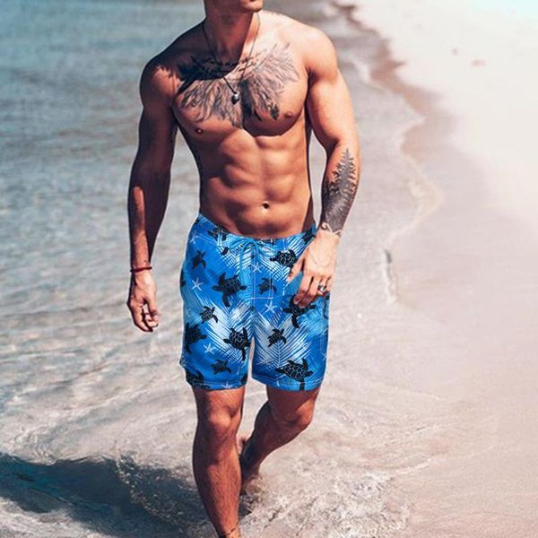 

летние мужские пляжные шорты плавание доска короткие печати купальники соответствующие одежда серфинг брюки купальники masculina # # 3, White;black