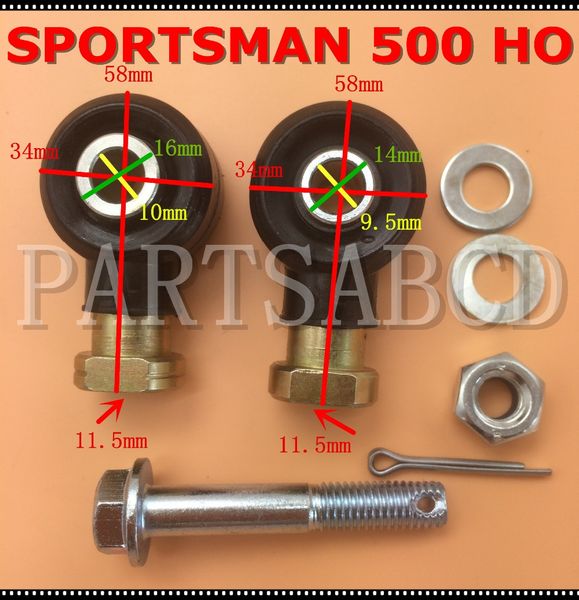 

tie rod end kit for polaris sportsman 500 4x4 6x6 efi ho x2 1998-2012