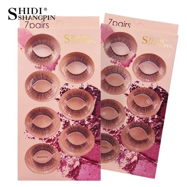 

3d mink false eyelashes 7 pairs hand made makeup eyelash extension kit full strip lash natural long volume fake lashes