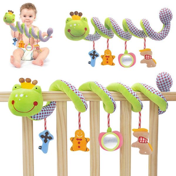 

kidlove carton frog prince pacifier hanging spiral toy for baby bed and stroller
