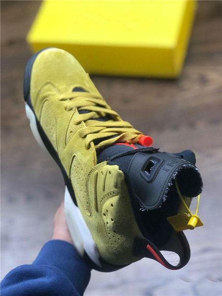 

2020 new release travis x houston travis scott x 6 mens basketball shoes yellow cactus jack jumpman trainers sneaker