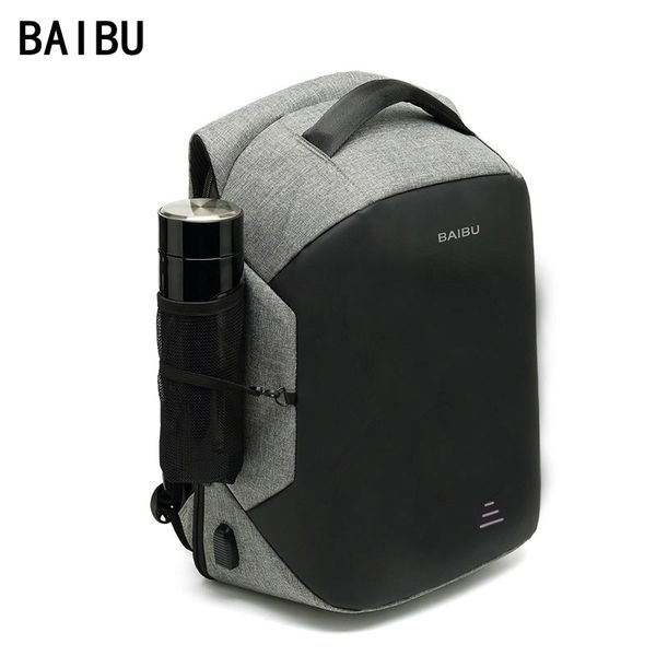 

baibu men upgrade multifunction anti-theft 15.6" lapbackpack usb charging waterproof business large travel backpack