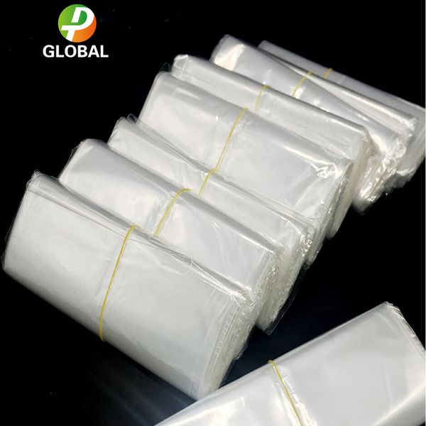 

d&p 100-500pcs/lot transparent pof plastic bag package shrink wrap film household heat shrinkable grocery shoe cosmetics storage