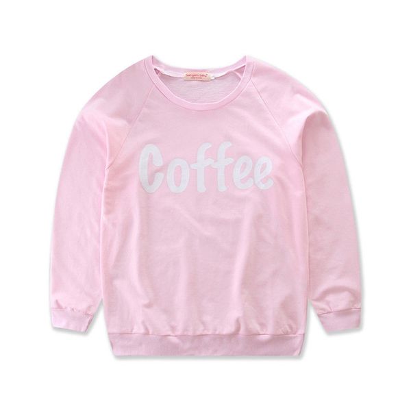 

sell love print family matching clothes mom baby kid long sleeve outfits cotton t-shirts tee, Blue