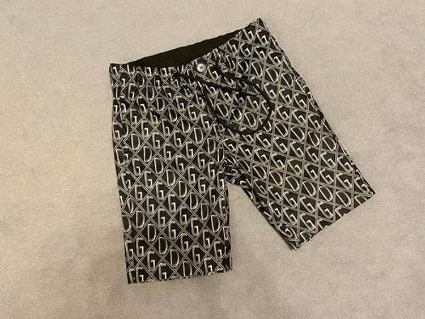 

2020 европейская французская весна и лето последние повседневные синие летающие тарелки печатные шорты модные мужские и женские роскошные му, White;black