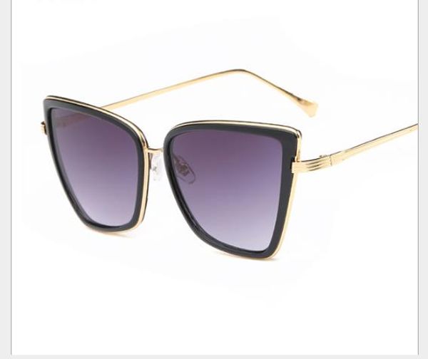 

euro-american tita personality sunglasses fashionable women's and men's same sunglasses, White;black