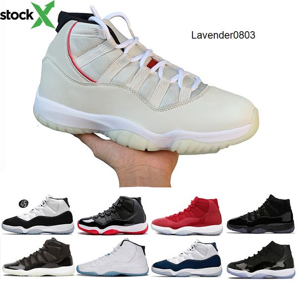 

wholesale 11 basketball shoes sneaker 11s gym red platinum tint low unc win concord 45 82 concord navy new athletic men sport sneaker, Black