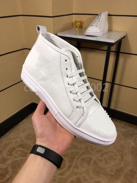 

2019 новых людей вскользь high tops дизайнерская дизайнерская обувь конструктора верхнего качества обувь кожа черный бархат дизайнер обуви р