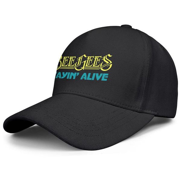 

men's and women's baseball caps cricket style team fashion trucker hat disco stayin alive bee gees pop music rock band saturday ni, Blue;gray
