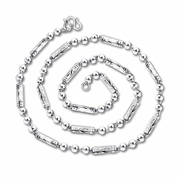 

925 silver color chain necklace jewelry for men colgante plata de ley 925 mujer pierscionki 925 jewelry bizuteria necklace