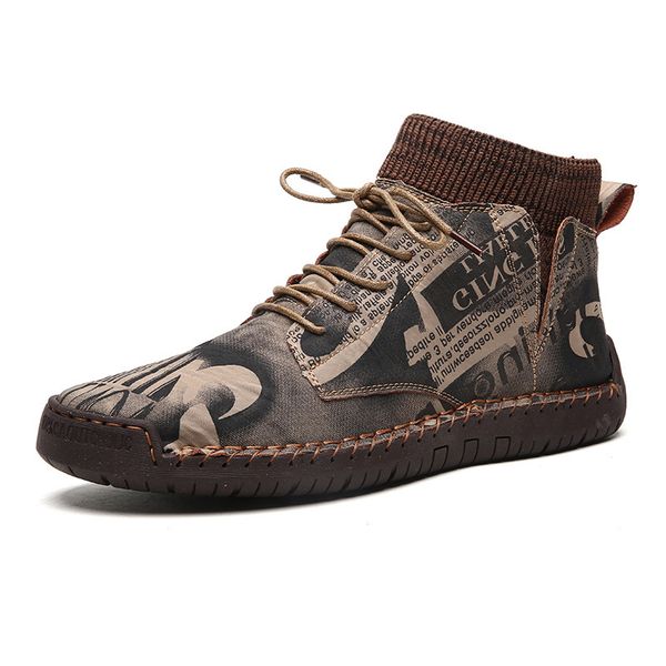 

2020 autumn winter shoes men fashion sneakers casual men ankle boots warm winter male footwear brand sneakers plus size 45 a2065, Black