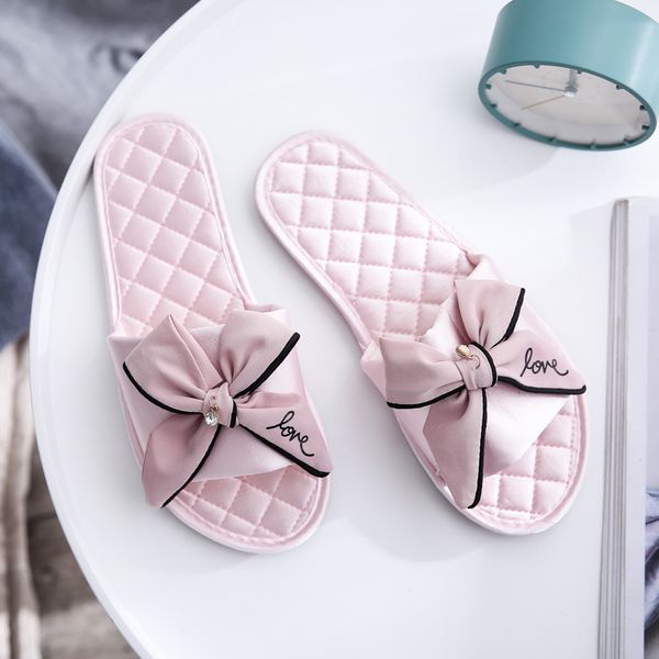 

monerffi 2019 women slides new fashion slippers sandals flip flops female casual beach slides bow sandals comfortable flat shoes, Black