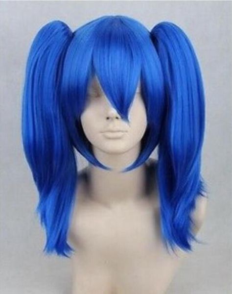 

yu ying wig project enomoto takane blue style&two clip ponytail cosplay wig