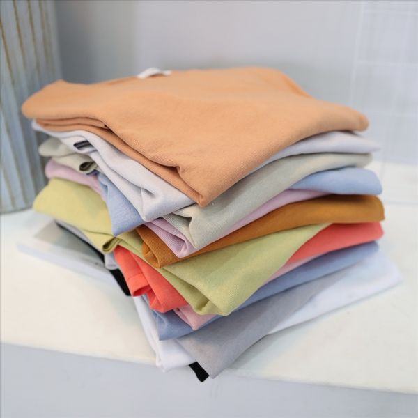 

2019ins loose solid color women's round collar fashion brand short sleeve t-shirt cotton women's wear, White