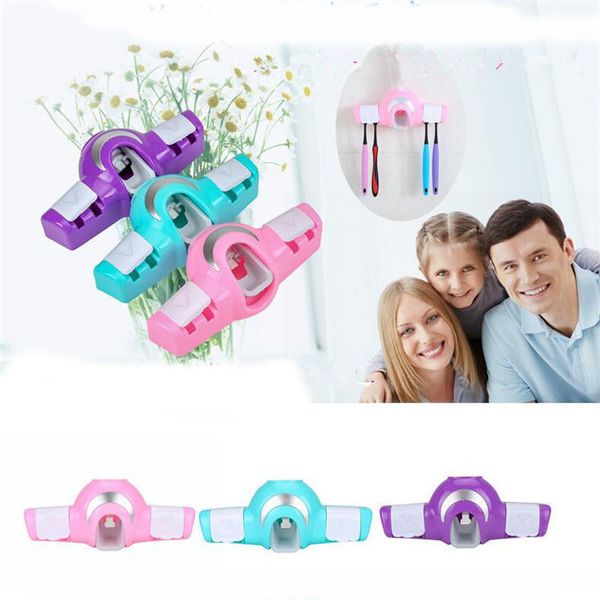 

new sell creative automatic toothpaste holder colorful candy color lazy toothbrush holder toothpaste