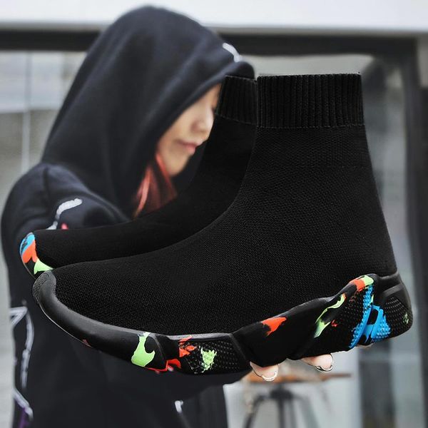 

high krasovki men summer man sneakers sock women sport shoes men sport shoes mens running 2020 black a250