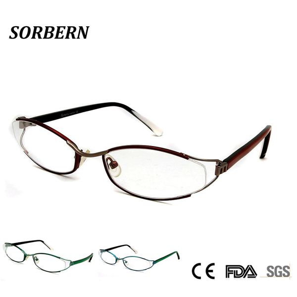 

ladies metal frame for spectacles woman eyewear frames eyeglasses for women optical glasses myopia occhiali da vista donna, Silver