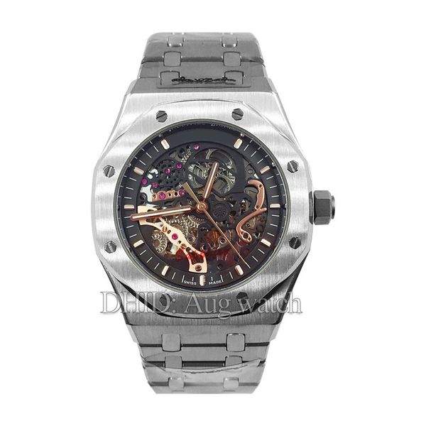 

Luxury men watche mechanical automatic hollow watch cla ic 42mm full 316l tainlee teel ca e trap 5atm waterproof apphire reloj r516