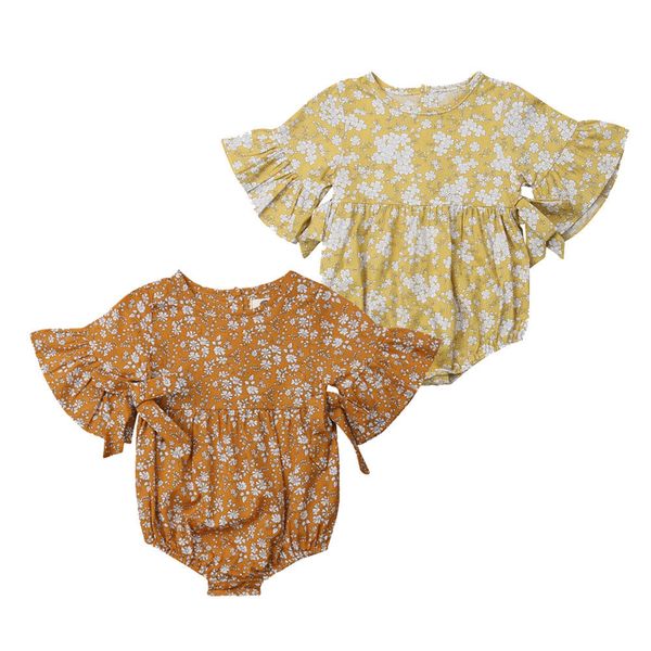

newborn baby girl floral romper, Blue