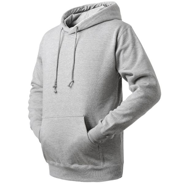 

2016 thin hooded sweatshirts man gray black red plus size classic solid color hoodies casual spring autumn clothing mm-x-11456