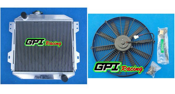 

gpi aluminum radiator +fan for capri/escort kent 1.3/1.6/esv4 2.0 capri 78