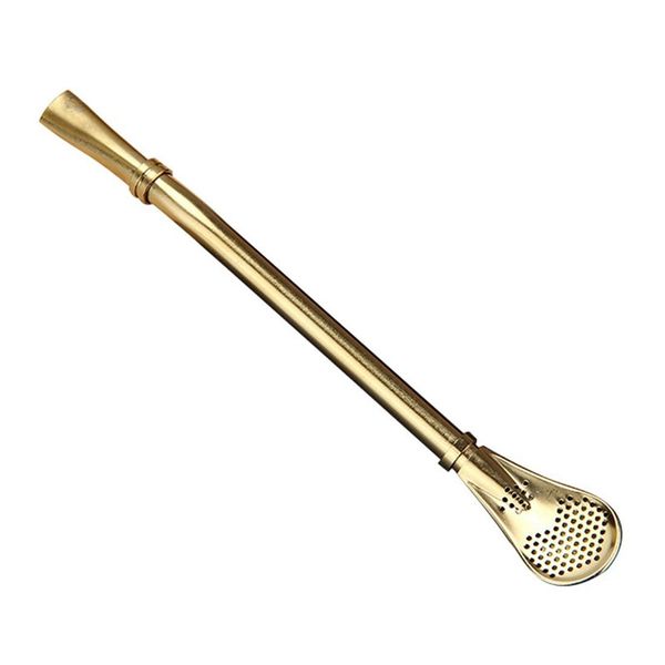 

6 pieces smooth stainless steel yerba mate tea bombilla straws filtered spoon drinking straw, mate club bombilla set, yerba mate