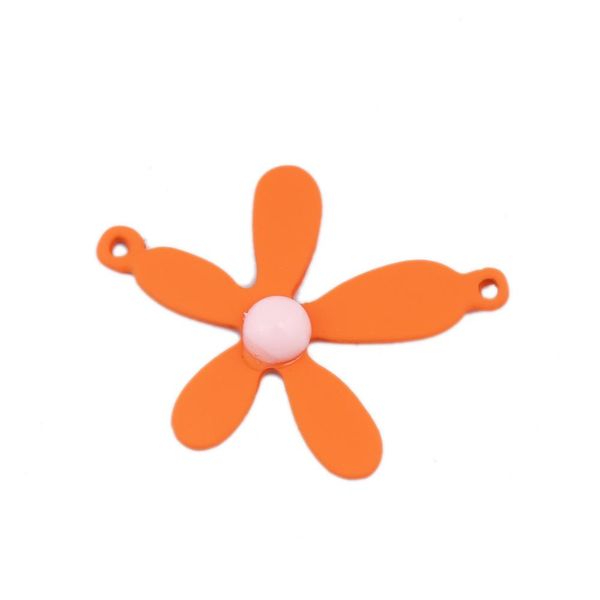 

doreenbeads мода цинковый сплав на основе коннекторы цветок зеленый синий оранжевый цвет подвески ювелирные изделия diy заключений 30мм х 22, Blue;slivery