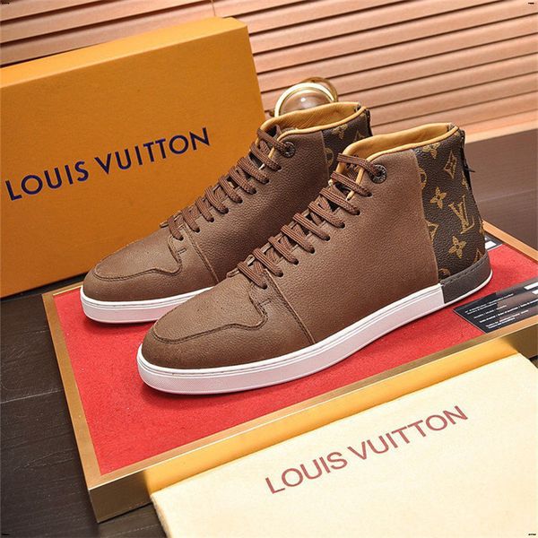 

21fw england style fashion men canvas shoes high white round toe male casual shoes spring and autumn boys flat sneakers, Black