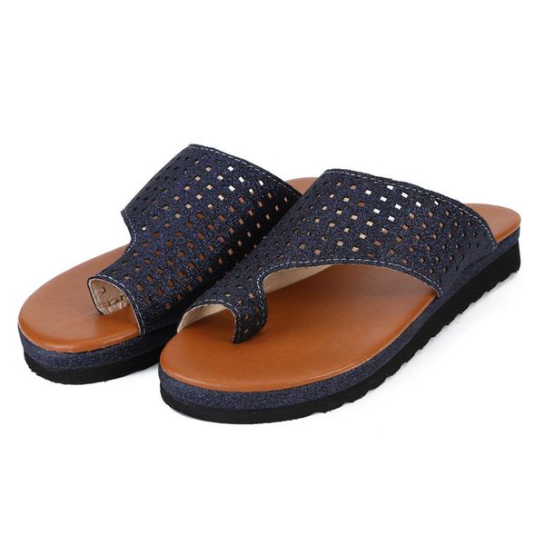 

2019 summer women shoes pu non slip roman slippers comfy platform wedge ladies casual open toe rope flats beach sandals #40, Black