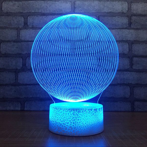 

7 colors changing golf ball shapes table lamp 3d led bedroom sleep night lights usb bedside decor lampara lighting birthday gift