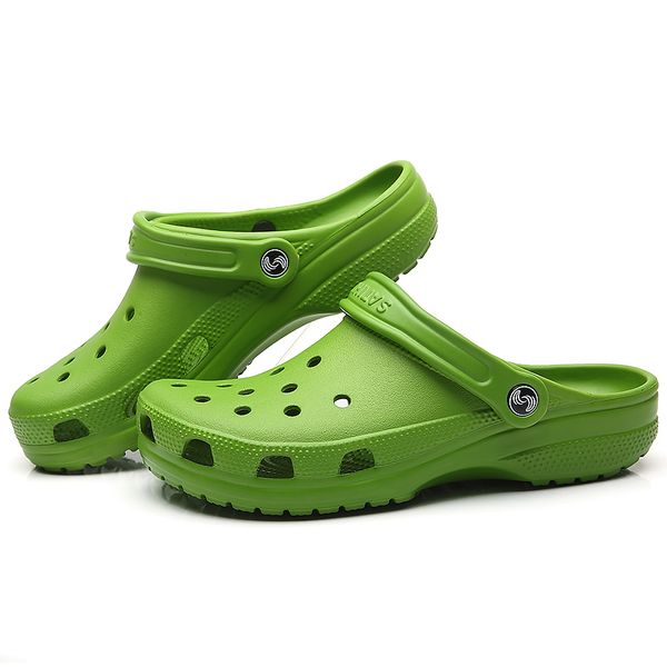 

wedge for women large size 35-47 clogs slippers outdoor beach quick dry non-slip eva platform sandals y200702, Black