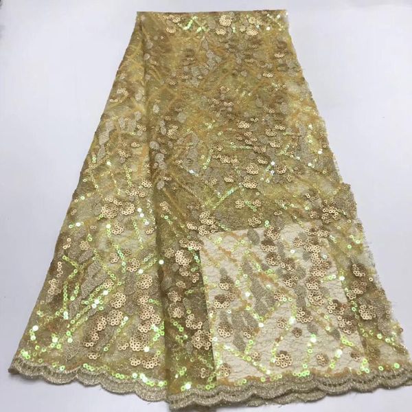 

embroidered lace golden flower fabric, french mesh lace with sequined african 2019, african fabric j3489, Pink;blue