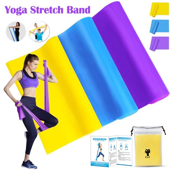 

sfit yoga elastic fitness bands exercise resistance bands rubber yoga exercicio resistance rubber for fitness gym training