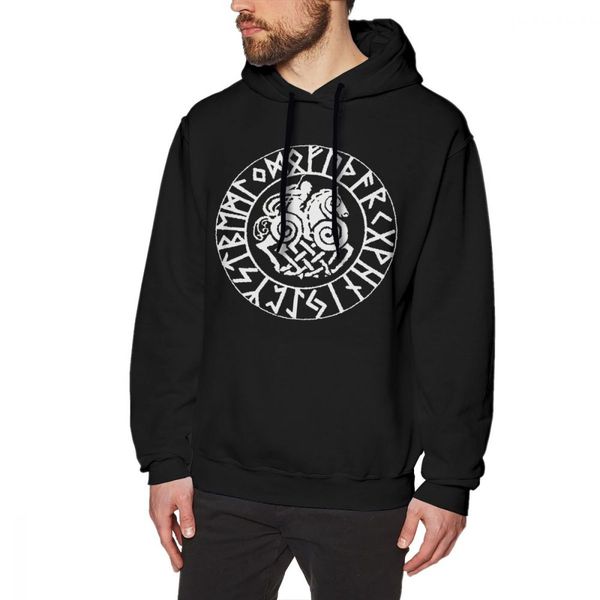 

thor hoodie odin on sleipnir hoodies mens cool pullover hoodie autumn cotton black long length outdoor oversized hoodies