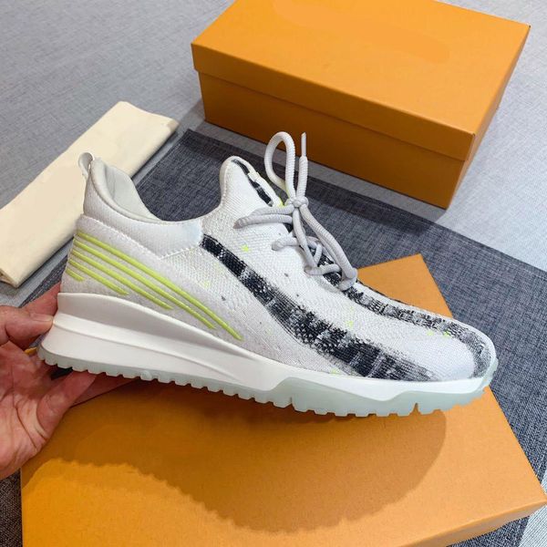 

2020 sale designer sneakers men v.n.r sneaker tie & dye knit designer casual shoe with one-piece sock-like construction original box, Black