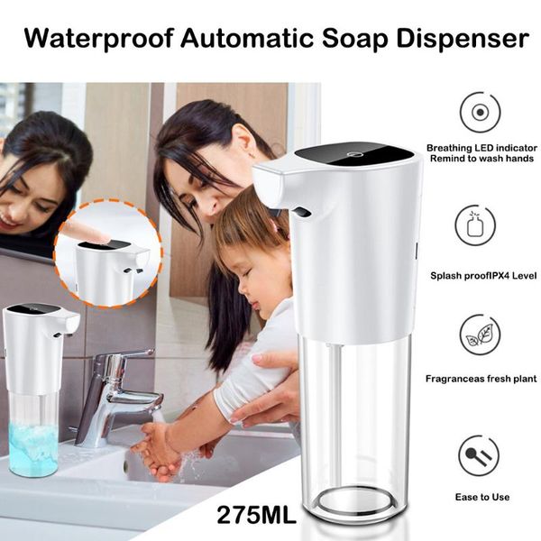 

275ml automatic liquid soap dispenser smart sensor soap dispensador touchless abs dispenser for kitchen bathroom z0610