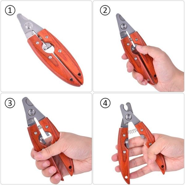 

dog products safe dog cat clipper trimmer claw cutter scissor with sharp blades wooden handles toenail cleaner tool dog scissors