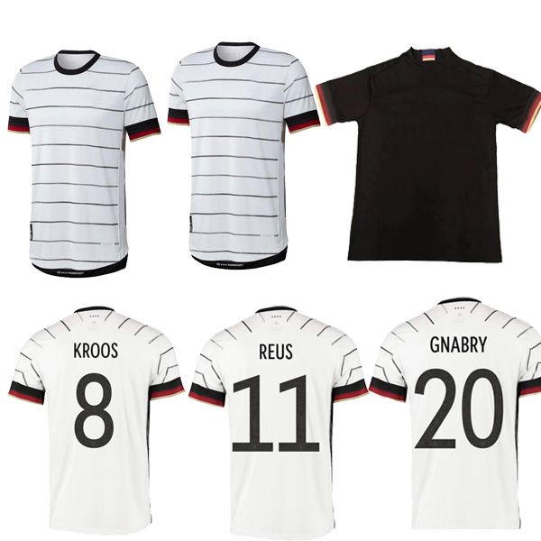 

top качество германий 2020 футбол джерси home away кубок европы для взрослого хуммельса кроос draxler reus muller гетце футбол рубашки форме, Black;yellow