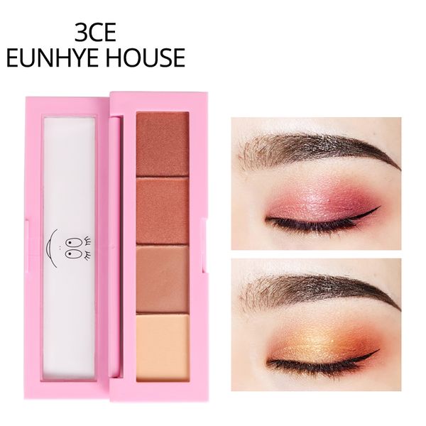

free ship 3ce eunhye house 4 цвета палитры eyeshadow макияж kit eye shadow matte nude natural shimmer eye primer косметика инструменты sg160