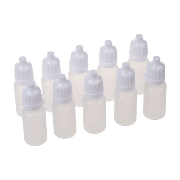 

10 pcs 10 ml 1/3 oz ldpe plastic childproof dropper bottles oil lotion