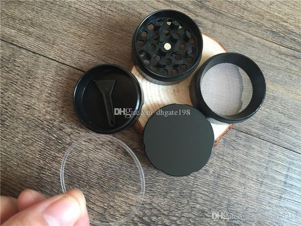 

mini 40mm 4pc metal herb grinders zinc alloy tobacco herbal grinder cigar herb spice crusher machine magnet strainer