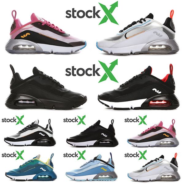 

nk 2090 running shoes for men women designer runners sneakers triple black white oreo silver light blue pink green racers trainers