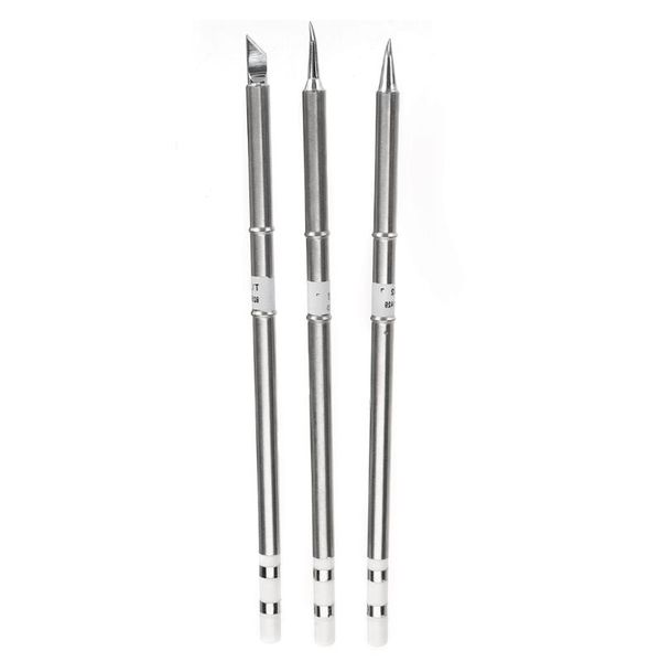 

silver 155mm length soldering iron tips solder station tip t12-kr / t12-ji02 / t12-j02 for hakko