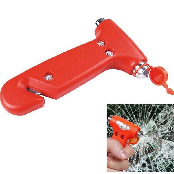 

2pcs 2 in 1 mini car safety hammer auto car window glass breaker seat belt cutter rescue hammer life-saving escape tool
