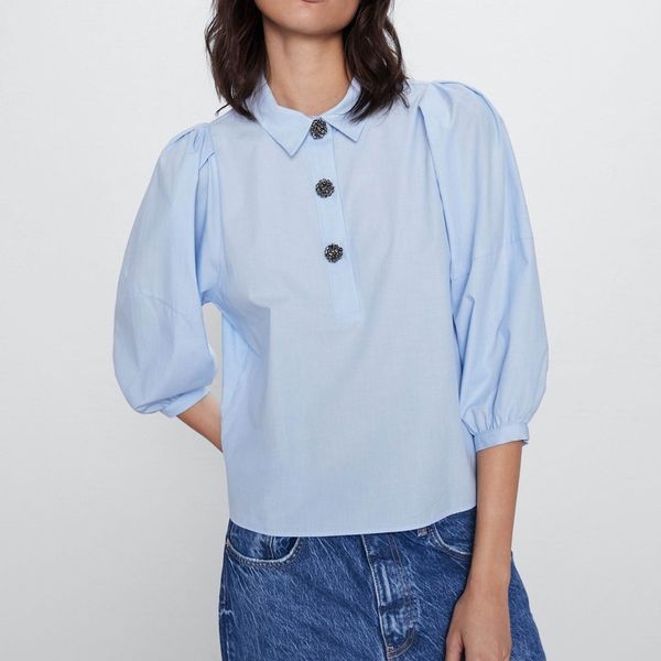 

women blouse shirt summer 2020 new fashion modern lady loose shirts, White