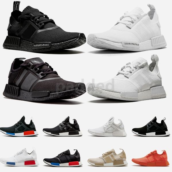 

2020 nmd r1 xr1 primeknit runner for men women running shoes nmds triple black designer sport sneakers trainers 36-45, White;red