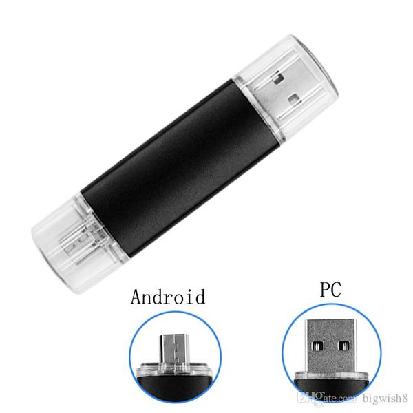 

ell metal usb 2.0 flash drive otg pendrive 4gb 8gb 16gb 32gb 64gb memory stick suit pc and phone pen drive for andorid