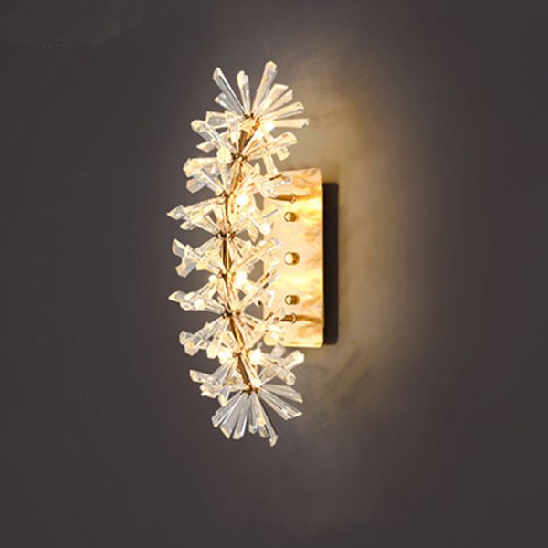 

wall sconce lighting living room bedroom led crystal wall lamp new arrival decor gold light fixtures