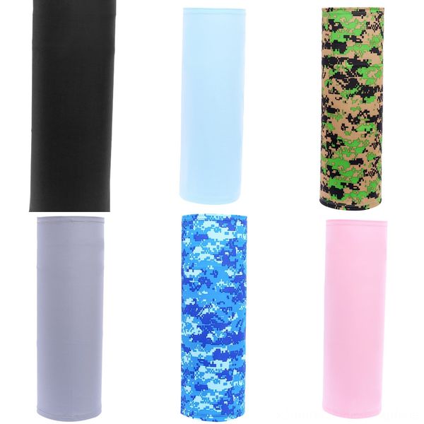 

eskhv multifunctional seamless magic half face mask halloween cosplay bicycle cs ski headwear scarf mask bandana party face camouflage color, Black