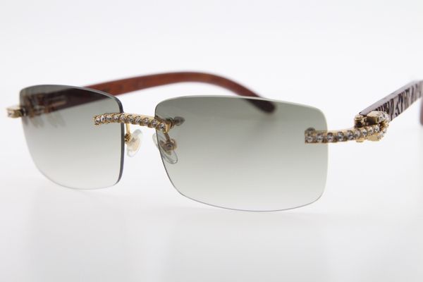

designer new 3524012 carved wood sunglasses men stone wooen rimless diamond glasses brown lens outdoors driving glasses, White;black